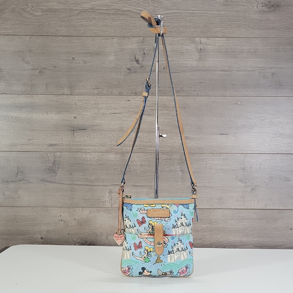 Dooney & Bourke Disney Tinkerbell Mickey Mouse Light Blue Crossbody Bag